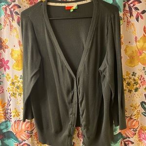 3/4 gray cardigan